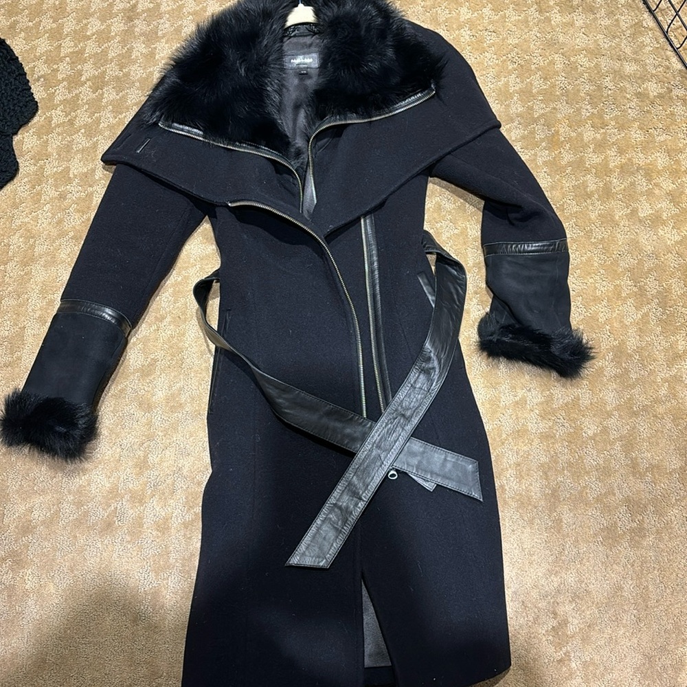 Mackage coat with fur and leather
